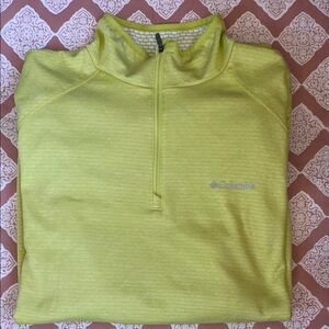 Columbia yellow Chartreuse Half-Zip Pullover size XL